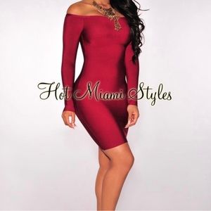 Hot Miami Styles Bandage Dress